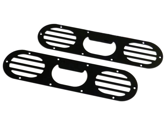 картинка Алюминевые накладки на бампер, черные магазин  StreetTuning 