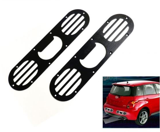 картинка Алюминевые накладки на бампер, черные магазин  StreetTuning 