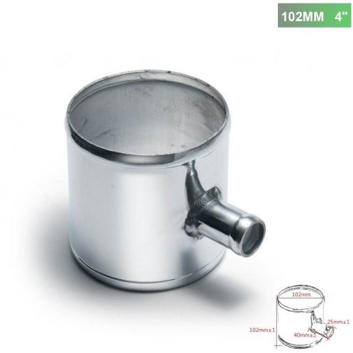 картинка Фланец под Blow-Off T-pipe универсальный 25 мм, диаметр фланца 102 мм магазин  StreetTuning 