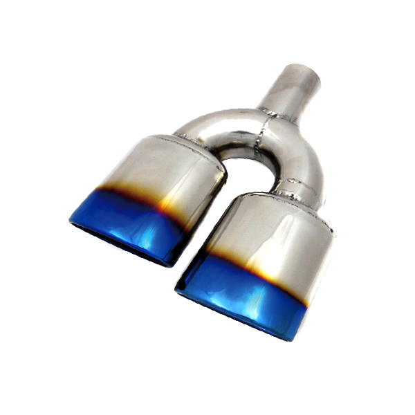 картинка Насадка на глушитель HKS Style, двойной D-56*130 мм L-355 мм магазин  StreetTuning 