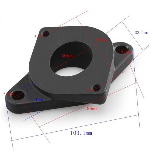 картинка Адаптер под Blow-Off Greddy FV/RS/RZ/S для Nissan Skyline R32 R33 R34 RB20DET RB25DET черный магазин  StreetTuning 