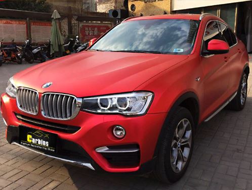 картинка Матовый хром Carbins USA красный (1.52м х 18м) магазин  StreetTuning 