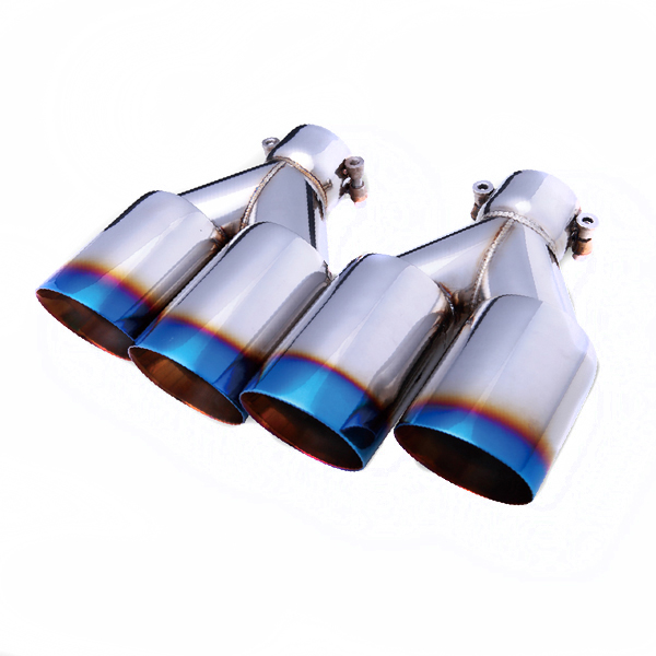 картинка Насадка на глушитель HKS Style, двойной D-69*89 мм L-260 мм магазин  StreetTuning 