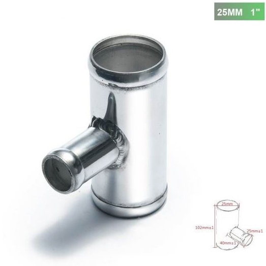 картинка Тройник т-образный / адаптер blow off универсальный 25 мм х 25 мм магазин  StreetTuning 