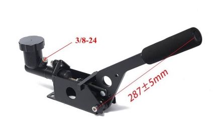 картинка Гидравлический ручник с 2-мя положениями ручки и бочком, черный магазин  StreetTuning 