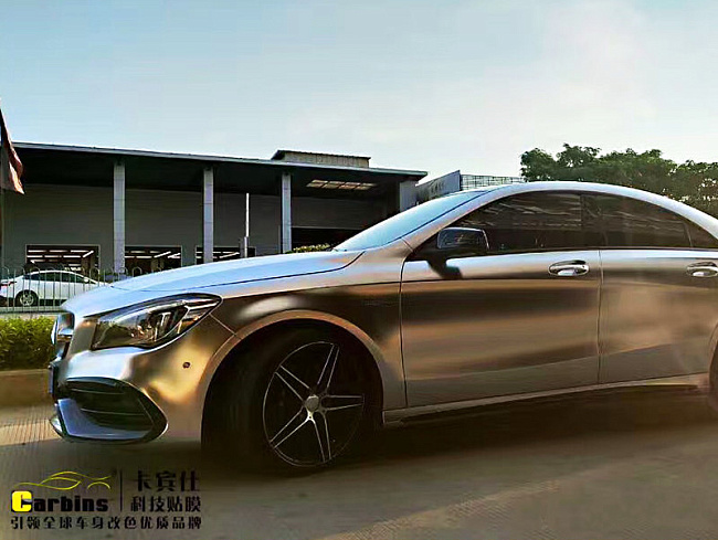 картинка Матовый хром металлик Carbins USA серебро (1.52м х 18м) магазин  StreetTuning 