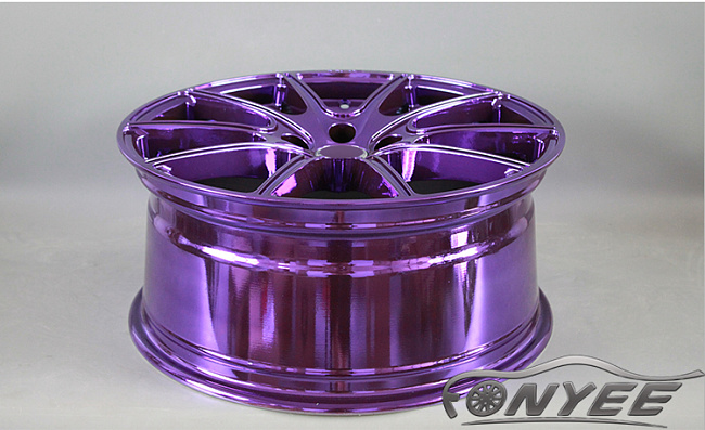 картинка Новые диски HRE P43 R18 5х112 ET40 J8 хром фиолетовый магазин  StreetTuning 