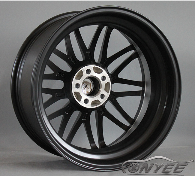 картинка Новые диски Fonyee R18 J8 ET+35 5x120 черные + серебро магазин  StreetTuning 