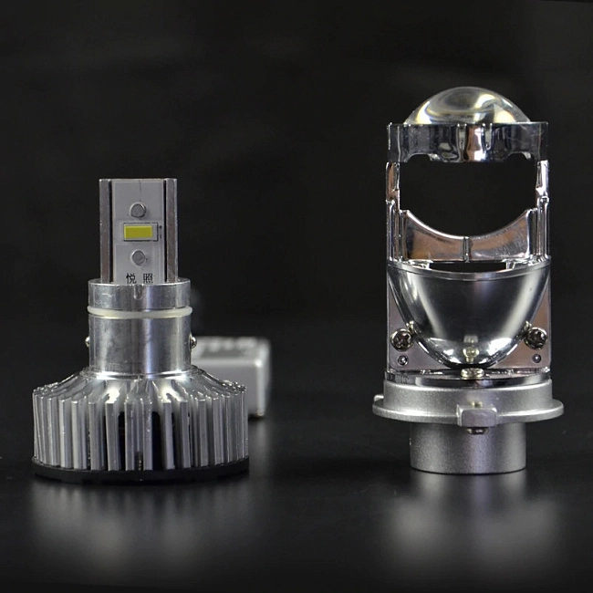 картинка Лампочки "линзы" Би-диодный МИНИ Модуль Aozoom H4 MINI магазин  StreetTuning 