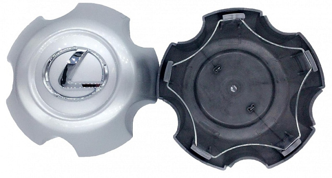 картинка Колпачок на литье Lexus LC-022 серый (внешний 140mm, внутренний 122mm) магазин  StreetTuning 