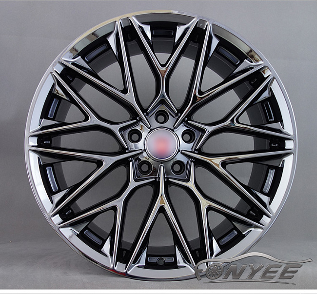 картинка Новые диски HRE P200 Replika R19 5X114,3 ET35 J9,5, черный хром магазин  StreetTuning 