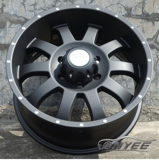 картинка Новые диски Fonyee 4x4 R18 J8,5 ET30 6x139,7 черный мат магазин  StreetTuning 