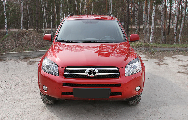 картинка Toyota Rav4 2006—2010 Накладки на передние фары (реснички) компл.-2 шт. магазин  StreetTuning 