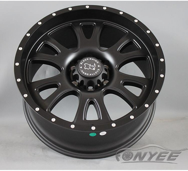 картинка Новые диски Black Rhino R20 6X139,7 ET12 J9 череный магазин  StreetTuning 