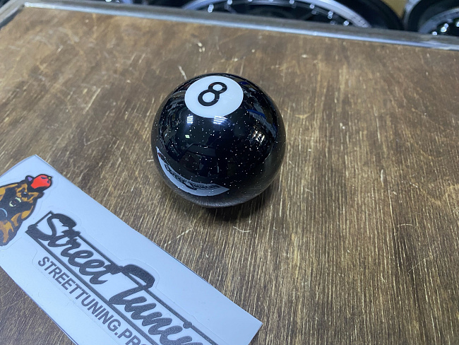 картинка Ручка кпп, бильярдный шар 8, черная магазин  StreetTuning 