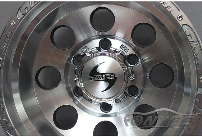 картинка Новые диски GT Wheel R15 6X139,7 ET-44 J10 серебряные магазин  StreetTuning 