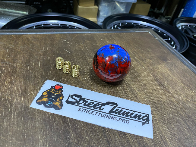 картинка Ручка переключения передач, микс красный + синий + черный JDM магазин  StreetTuning 