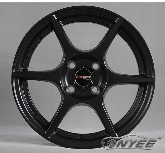 картинка Новые диски Buddy club p1 R15 4х100 ET35 J7 черный мат магазин  StreetTuning 