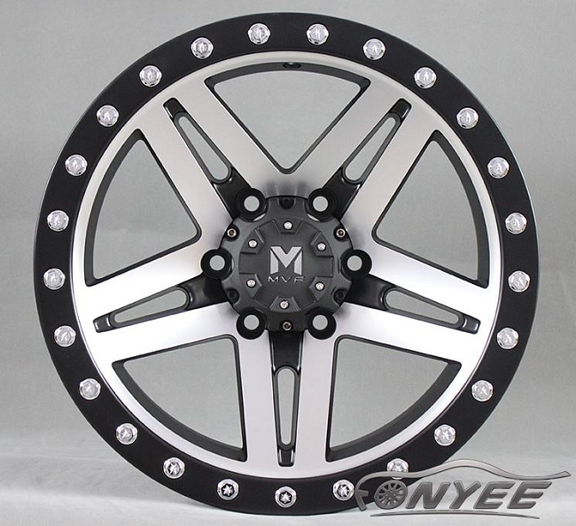 картинка Новые диски MVF-957 R17 6X139,7 ET0 J8,5 серебро + черный магазин  StreetTuning 