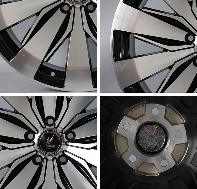 картинка Новые диски Sugarray identiti R19 5x112 ET35 J9 черный + серебро магазин  StreetTuning 