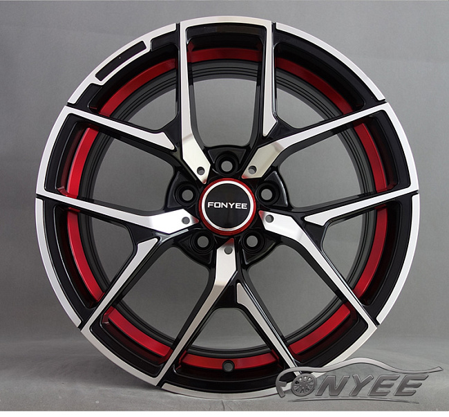 картинка Новые диски AMG SERIES 2017 R17 5х112 ET35 J8 черный + красный магазин  StreetTuning 