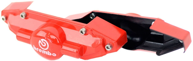 картинка Накладки на суппорта Brembo Style задние, цвет красный магазин  StreetTuning 