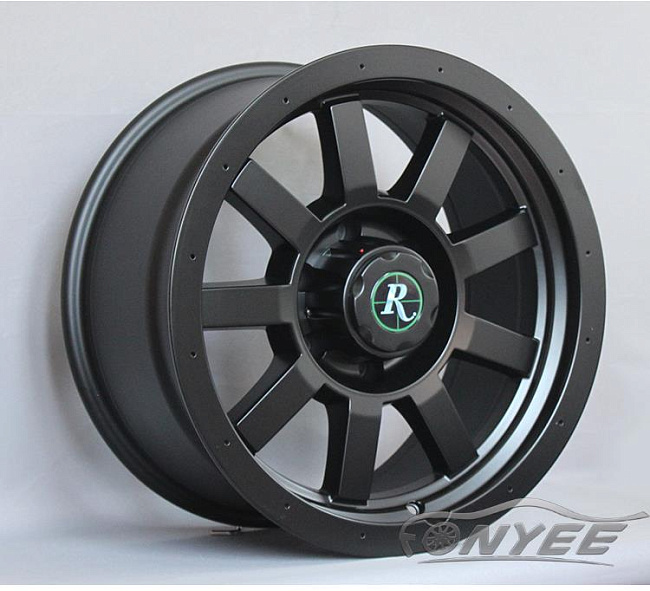 картинка Новые диски R wheels R17 5х127 ET-16 J9 черный мат магазин  StreetTuning 