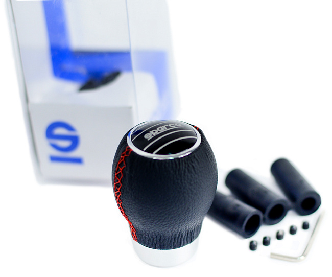 картинка Ручка КПП Sparco Style RCH-0690, кожаная магазин  StreetTuning 