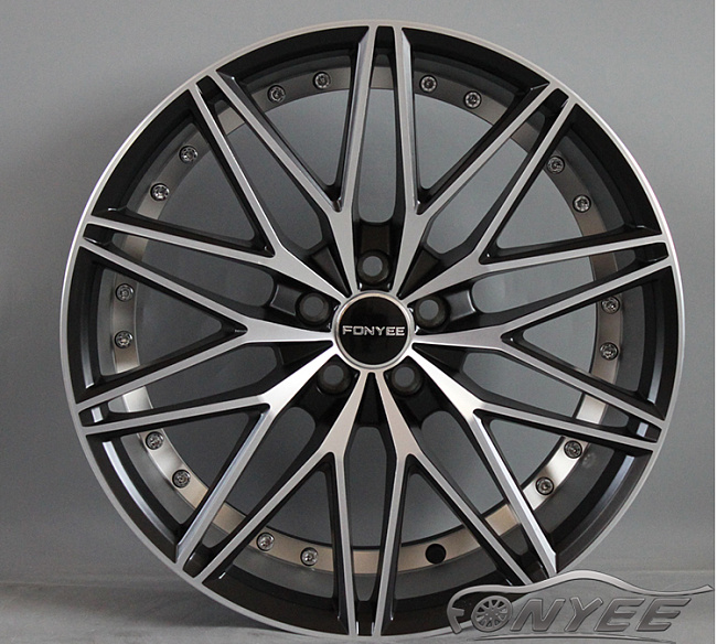 картинка Новые диски Fonyee R18 J8 ET+35 5x120 черные + серебро магазин  StreetTuning 