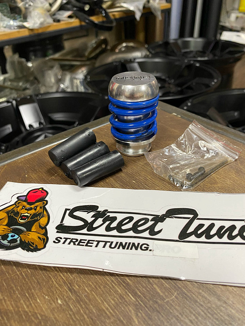 картинка Ручка КПП MOMO Springs синяя в стиле койловера магазин  StreetTuning 