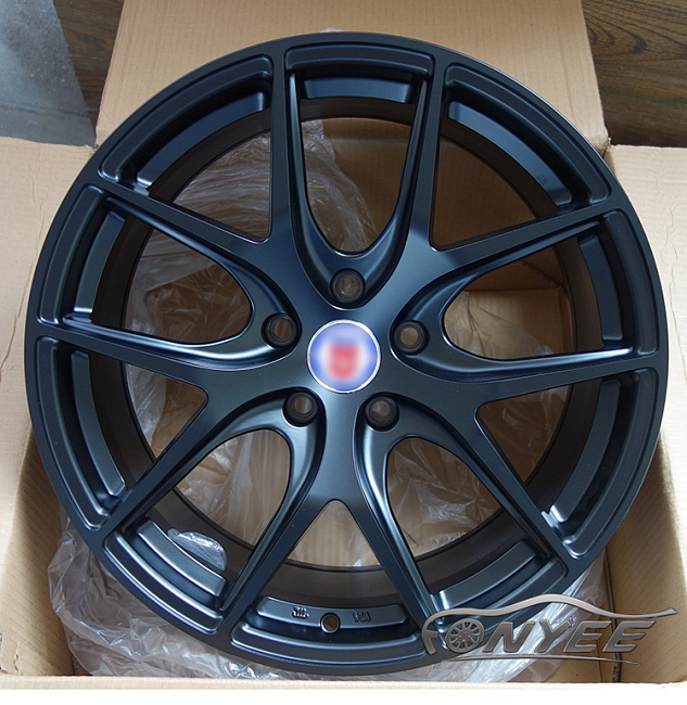 картинка Новые диски HRE P101 R19 5x108 ET35 J8,5 черные матовые магазин  StreetTuning 