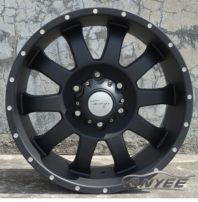 картинка Новые диски Fonyee 4x4 R18 J8,5 ET30 6x139,7 черный мат магазин  StreetTuning 