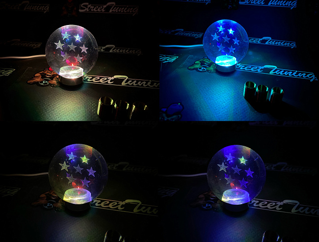 картинка Ручка кпп BALL (ШАР), с подсветкой JDM магазин  StreetTuning 