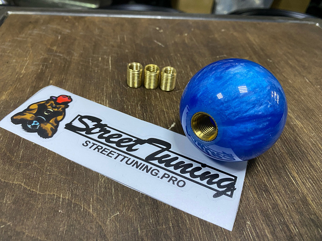 картинка Ручка переключения передач цвет синий перламутр JDM магазин  StreetTuning 