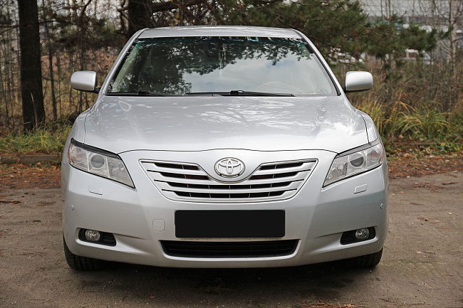 картинка Toyota Camry V40 (рестайлинг) 2009—2011 Накладки на фары (реснички) укорочен. компл.-2 шт. магазин  StreetTuning 