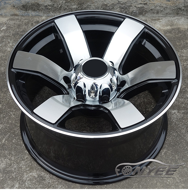 картинка Новые диски Fonyee Sports 4x4 R16 J8 ET0 6x139,7 черный глянец + серебро. магазин  StreetTuning 