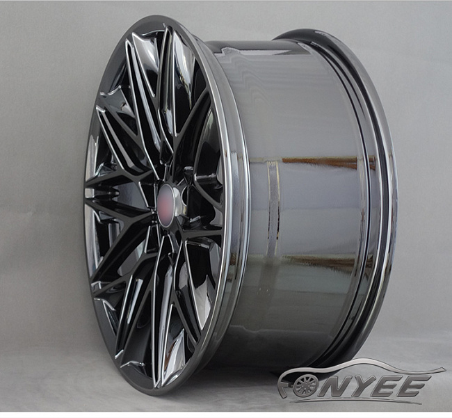 картинка Новые диски HRE P200 Replika R19 5X114,3 ET35 J9,5, черный хром магазин  StreetTuning 