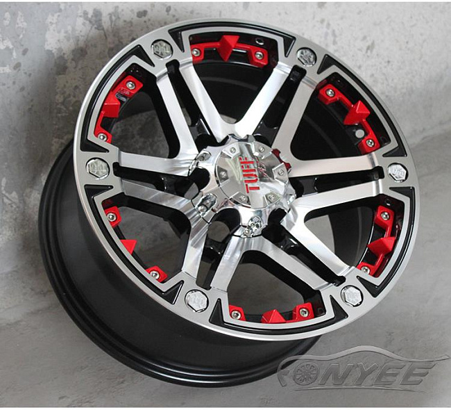 картинка Новые диски TUFF R16 6X139,7 ET-10 J8 серебряные магазин  StreetTuning 