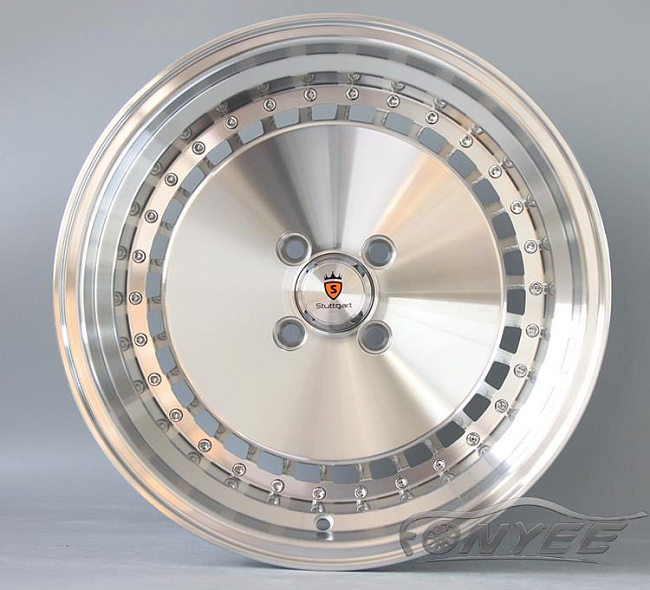 картинка Новые диски Stuttgart ST4 R17 4X100 ET35 J7,5, серебряные магазин  StreetTuning 