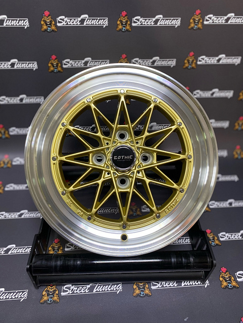 картинка Новые диски Work Equip R14 J5 ET15 4x100 Gold + Silver магазин  StreetTuning 