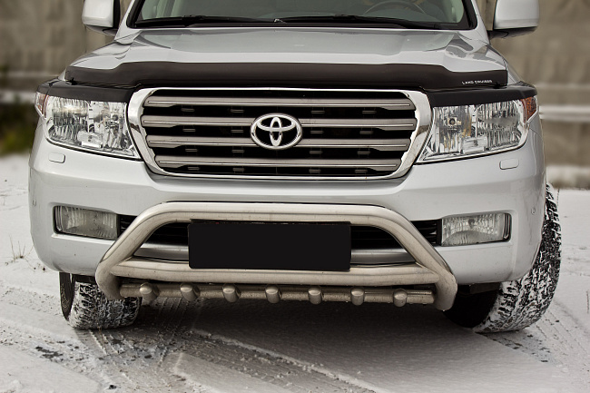 картинка Toyota LC 200 2007—2011 Накладки на передние фары (реснички) компл.-2 шт. магазин  StreetTuning 