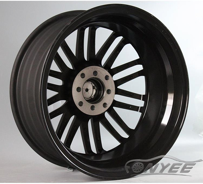 картинка Новые диски Fonyee R17 4х114,3/100 ET40 J7 черный матовый + красный магазин  StreetTuning 