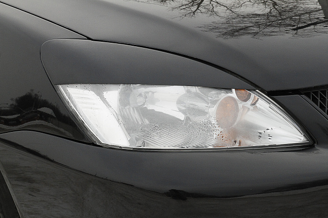 картинка Mitsubishi Lancer IX 2005—2007 Накладки на передние фары (реснички) компл.-2 шт. Вариант 1 магазин  StreetTuning 