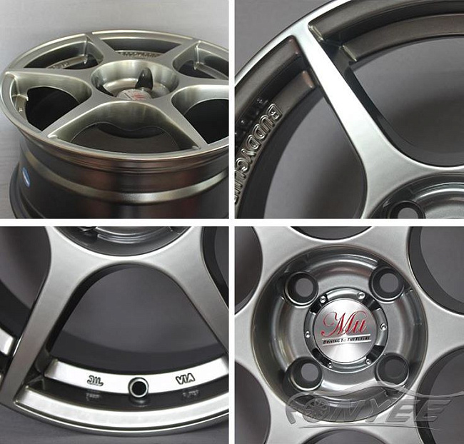 картинка Новые диски Buddy club p1 R15 4х100 ET35 J7 серебро магазин  StreetTuning 