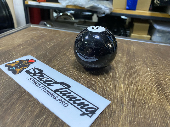 картинка Ручка кпп, бильярдный шар 8, черная магазин  StreetTuning 