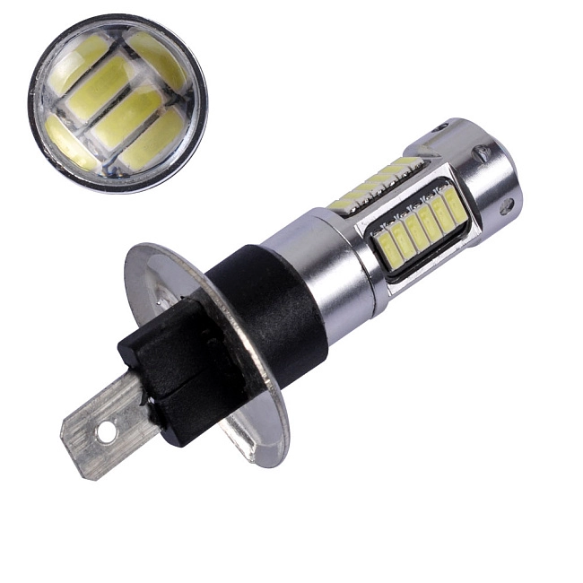 картинка Диодная лампа H1 12-24V 36 SMD диодов 1-конт белая магазин  StreetTuning 