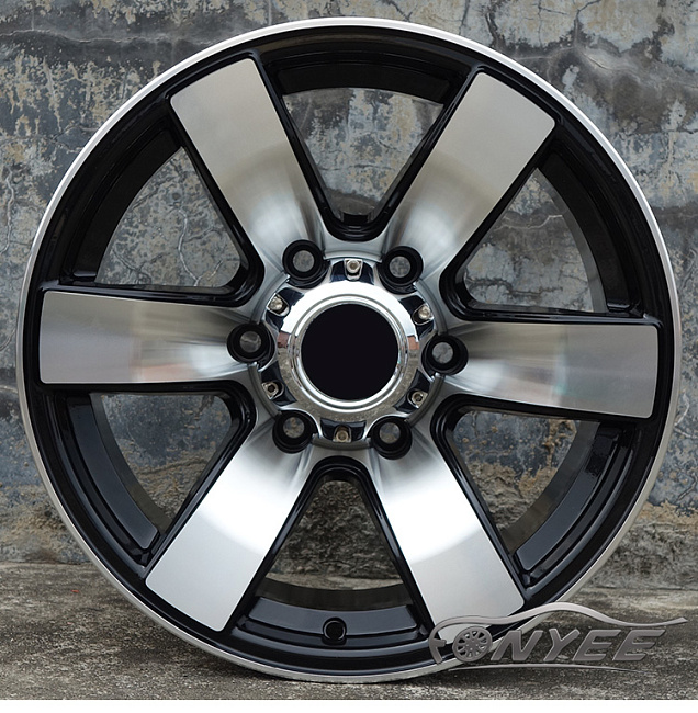 картинка Новые диски Fonyee Sports 4x4 R16 J8 ET0 6x139,7 черный глянец + серебро. магазин  StreetTuning 