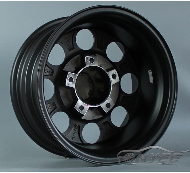 картинка Новые диски MVF-962 R16 6X139,7 ET-25 J8 черный мат + серебро магазин  StreetTuning 