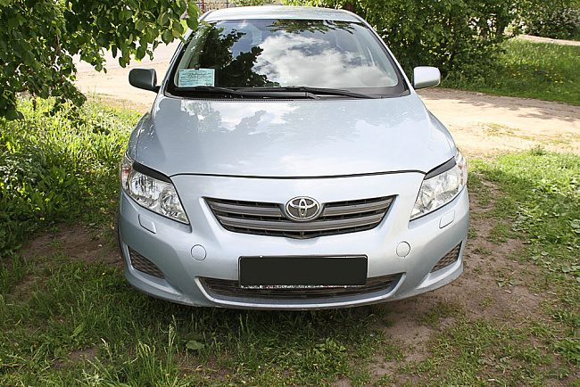 картинка Toyota Corolla Sd 2007—2010 Накладки на фары (реснички) компл.-2 шт. магазин  StreetTuning 