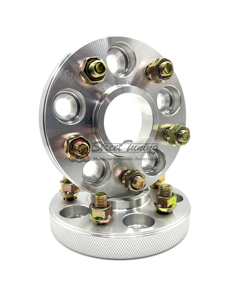 картинка Проставка Starleks 25 мм 5x108 12x1.5 цо 63,4 Silver от магазина  StreetTuning